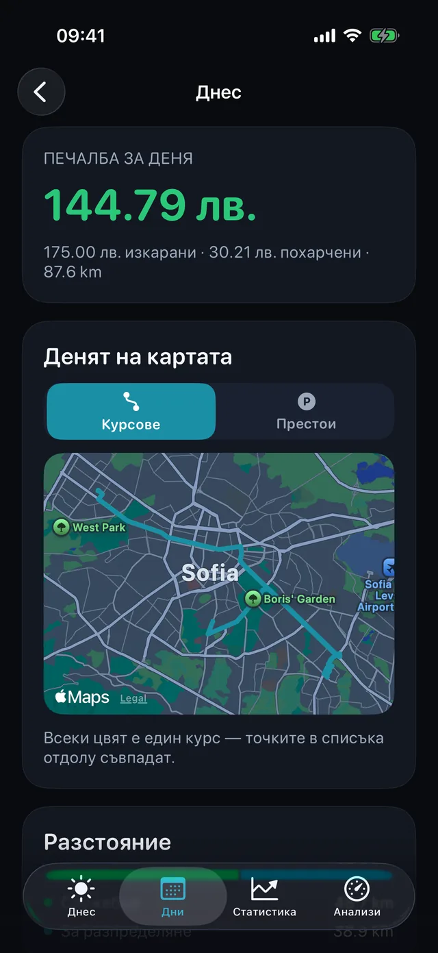 Денят на картата — Всеки цвят е един курс.