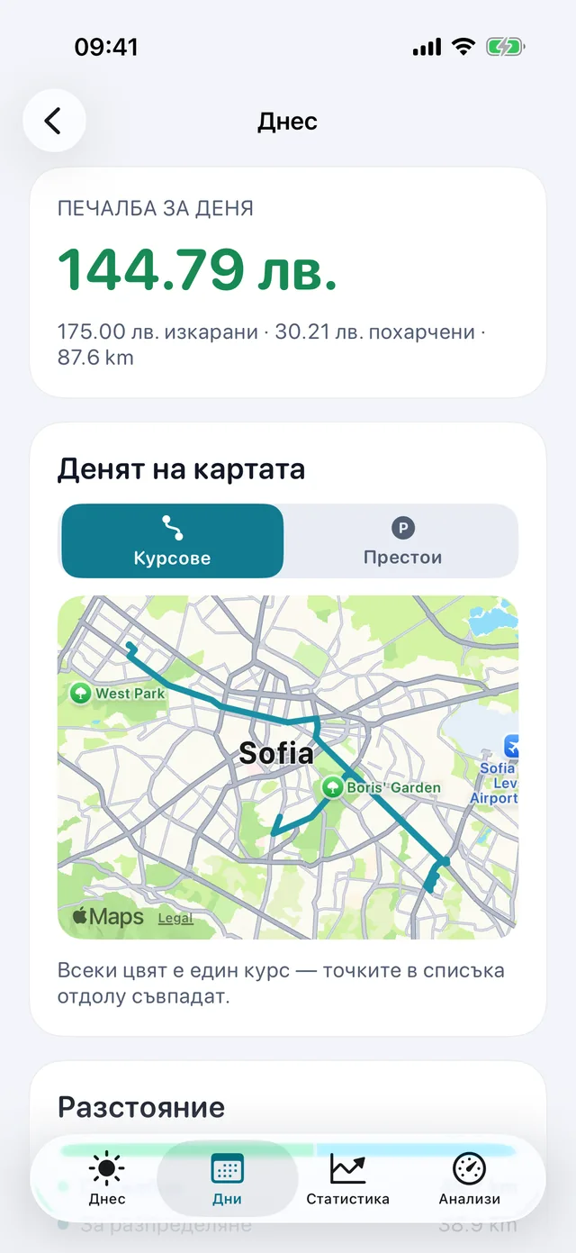 Денят на картата — Всеки цвят е един курс.
