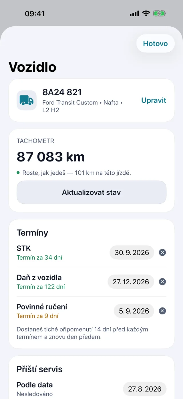 Vozidlo — STK, silniční daň a pojištění, než tě doženou.