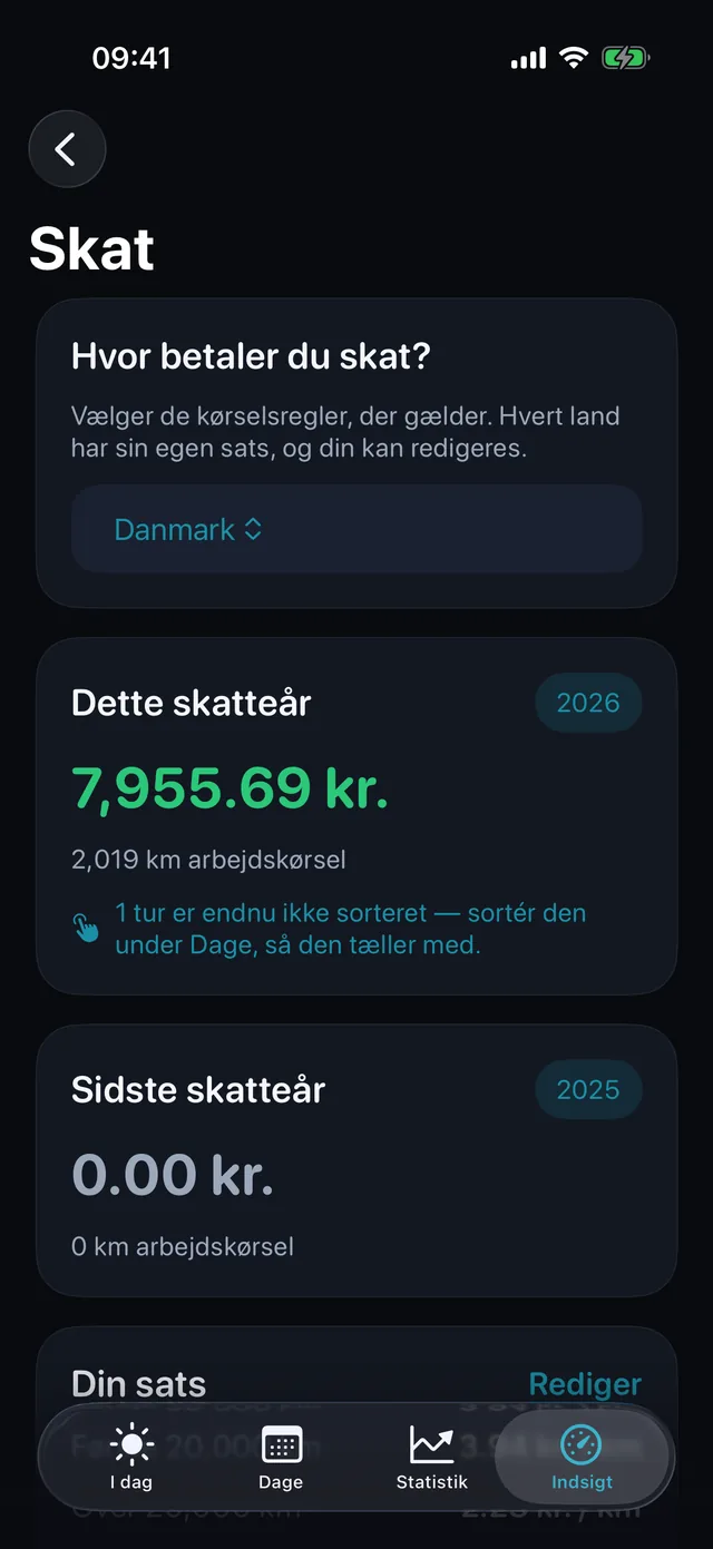 Skat — Hvad periodens kilometer er værd.
