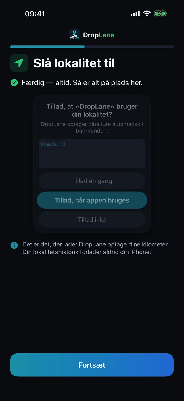Slå lokalitet til