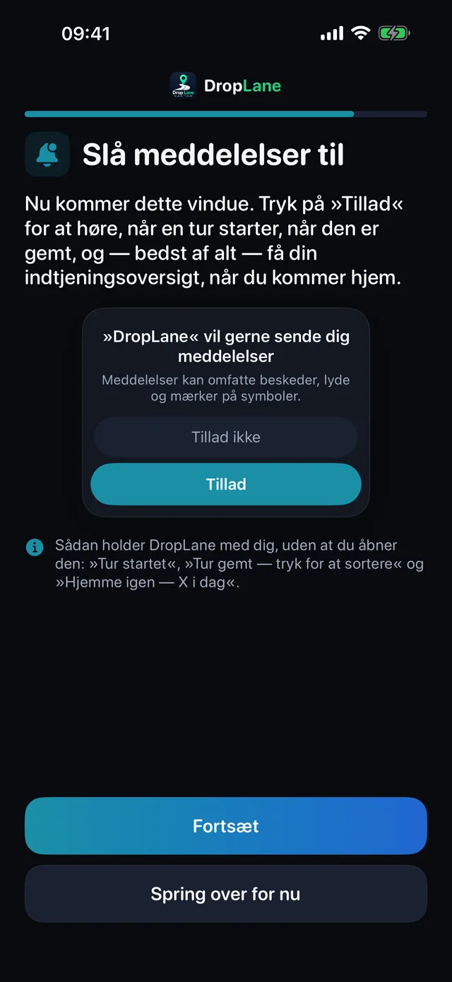 Slå notifikationer til