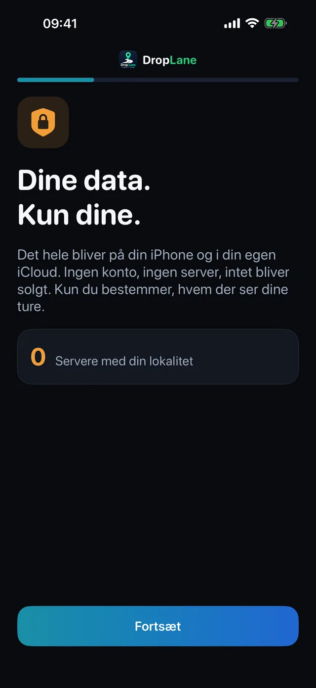 Dine data. Kun dine.