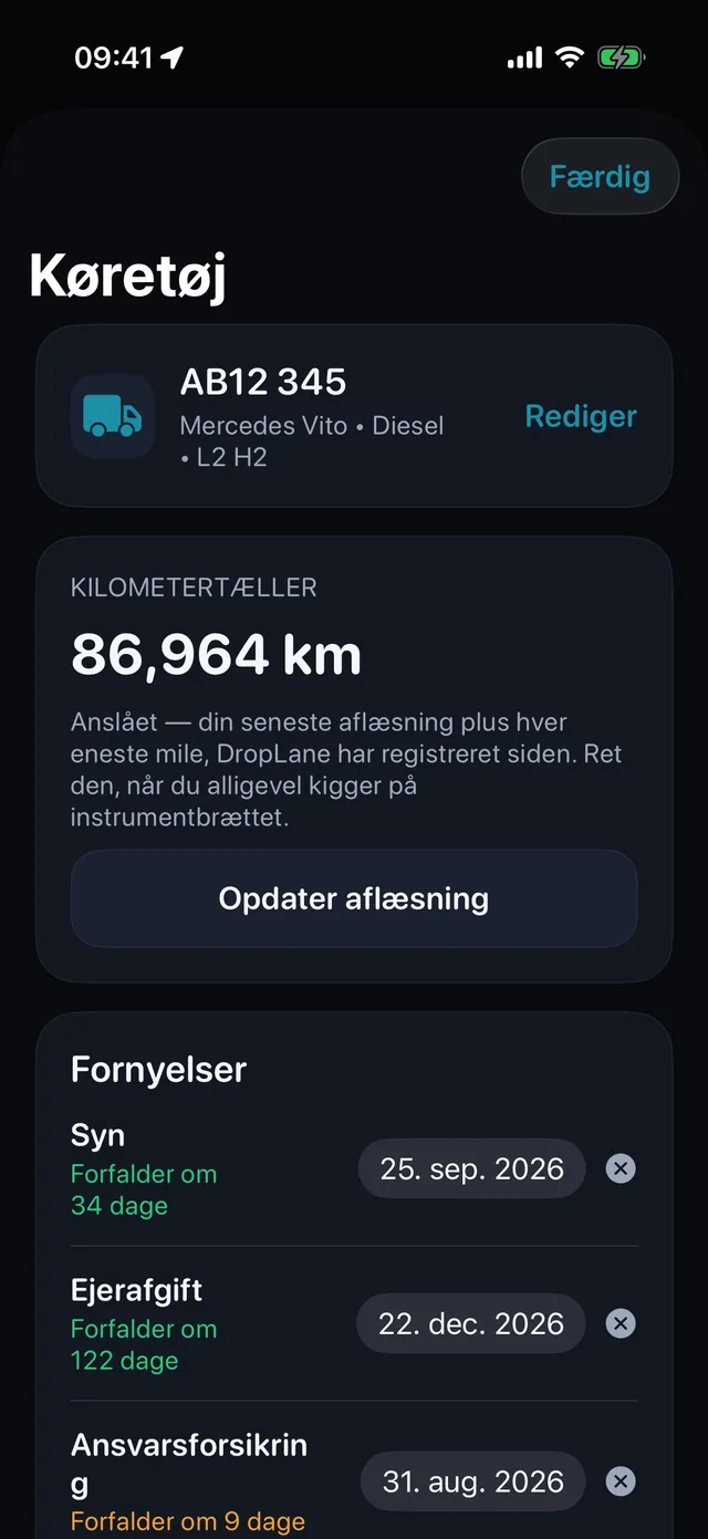 Køretøj — Syn, vægtafgift og forsikring, før de bider.