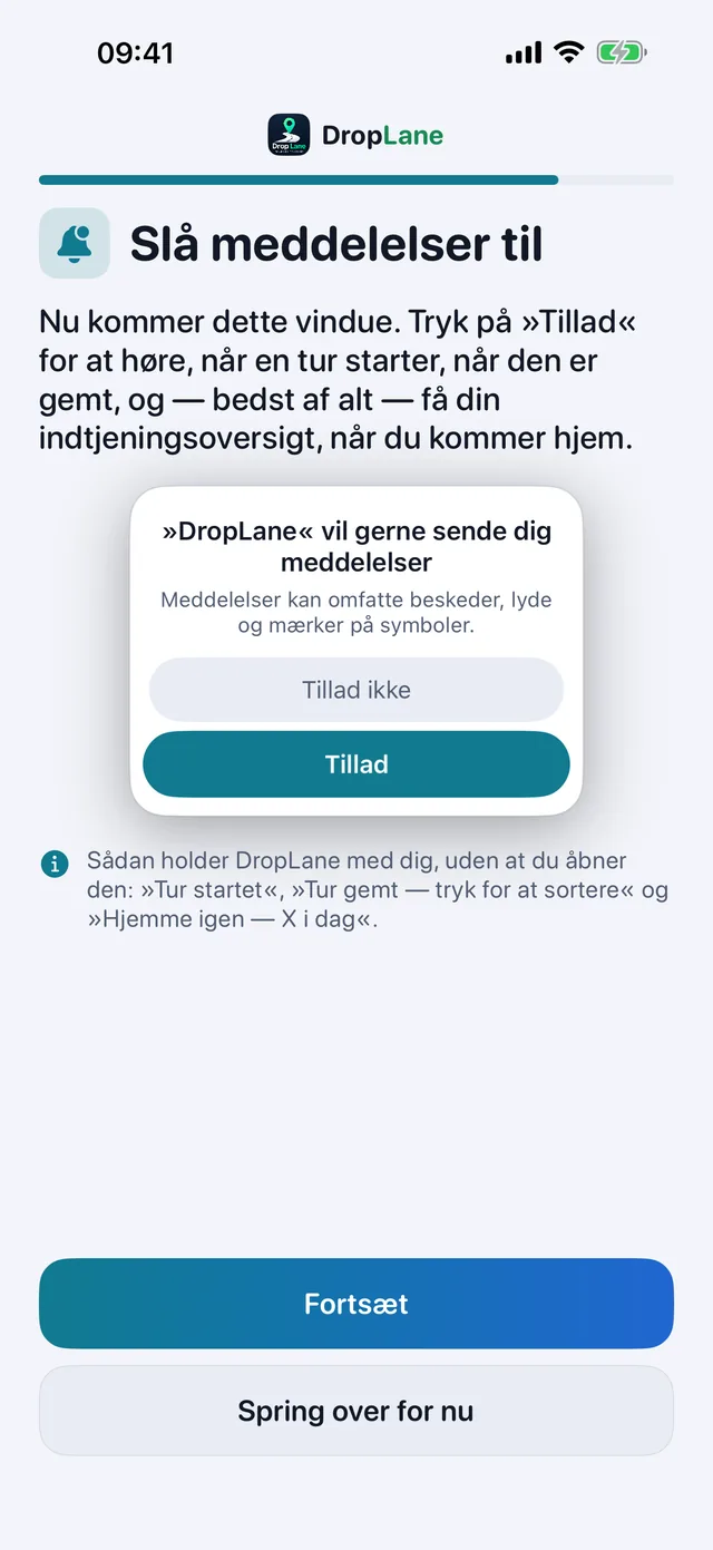 Slå notifikationer til