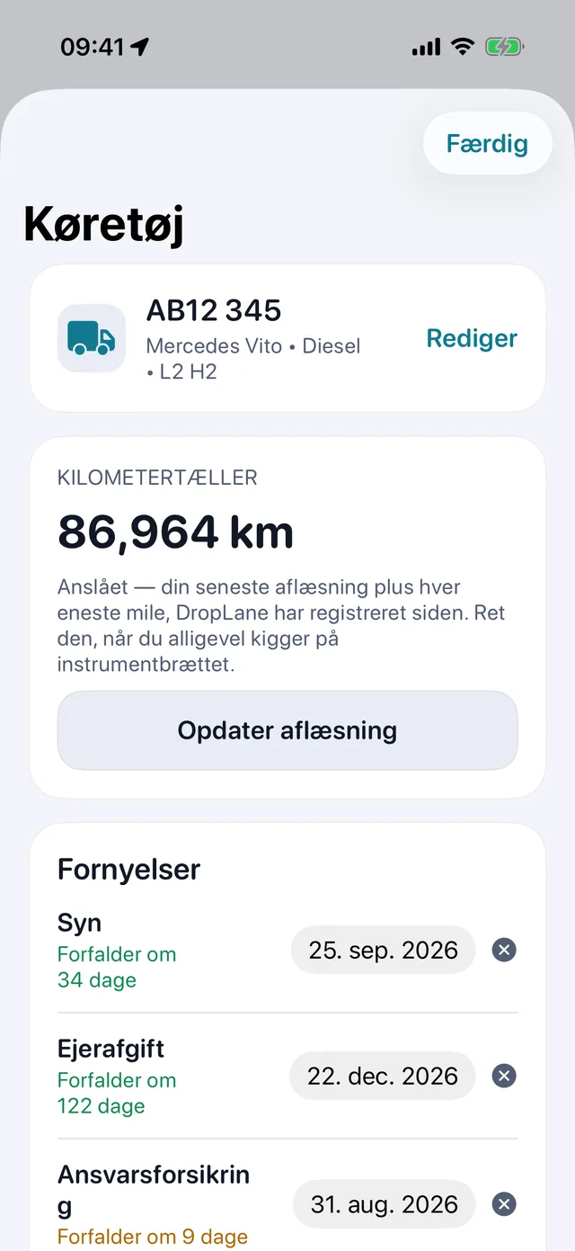 Køretøj — Syn, vægtafgift og forsikring, før de bider.