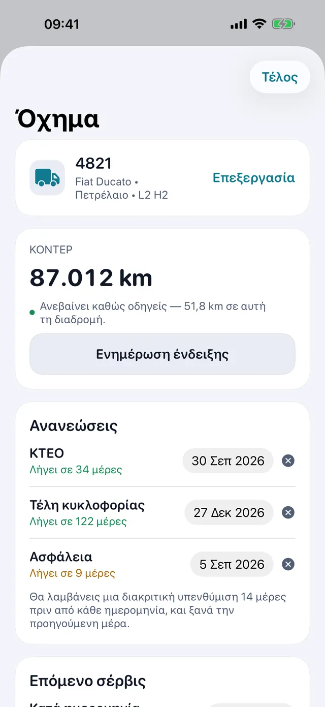 Όχημα — ΚΤΕΟ, τέλη κυκλοφορίας και ασφάλεια, πριν σε προλάβουν.