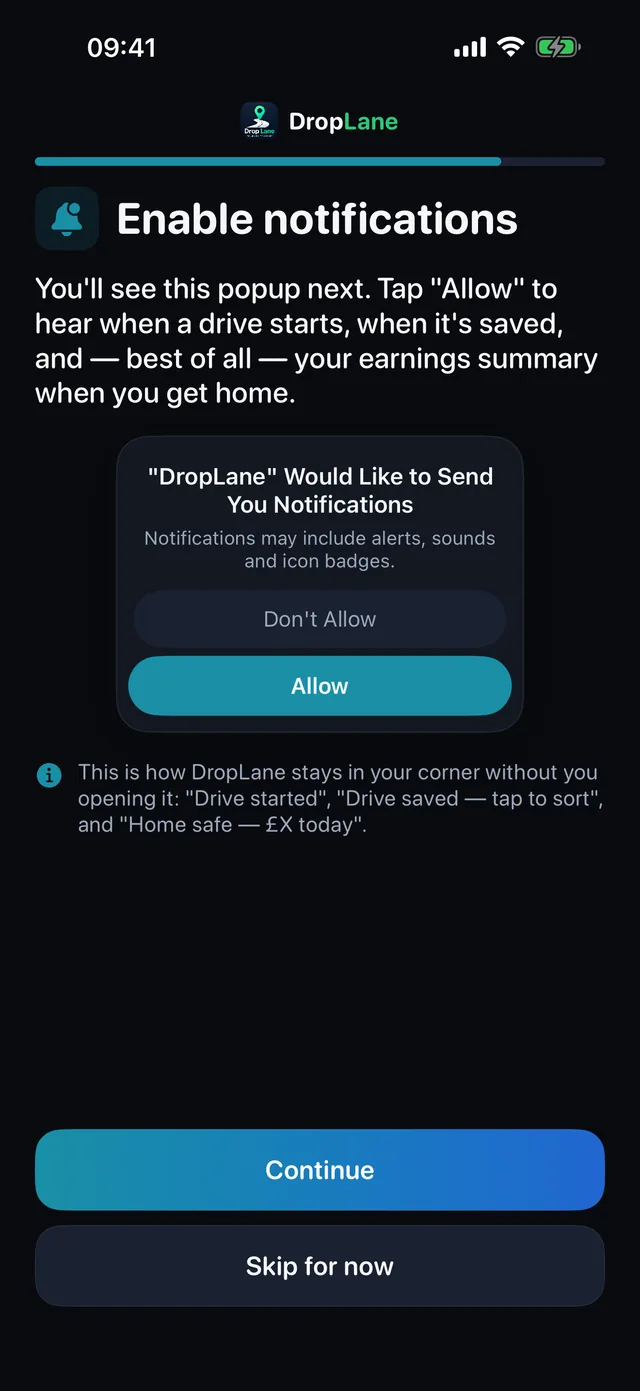 Enable notifications