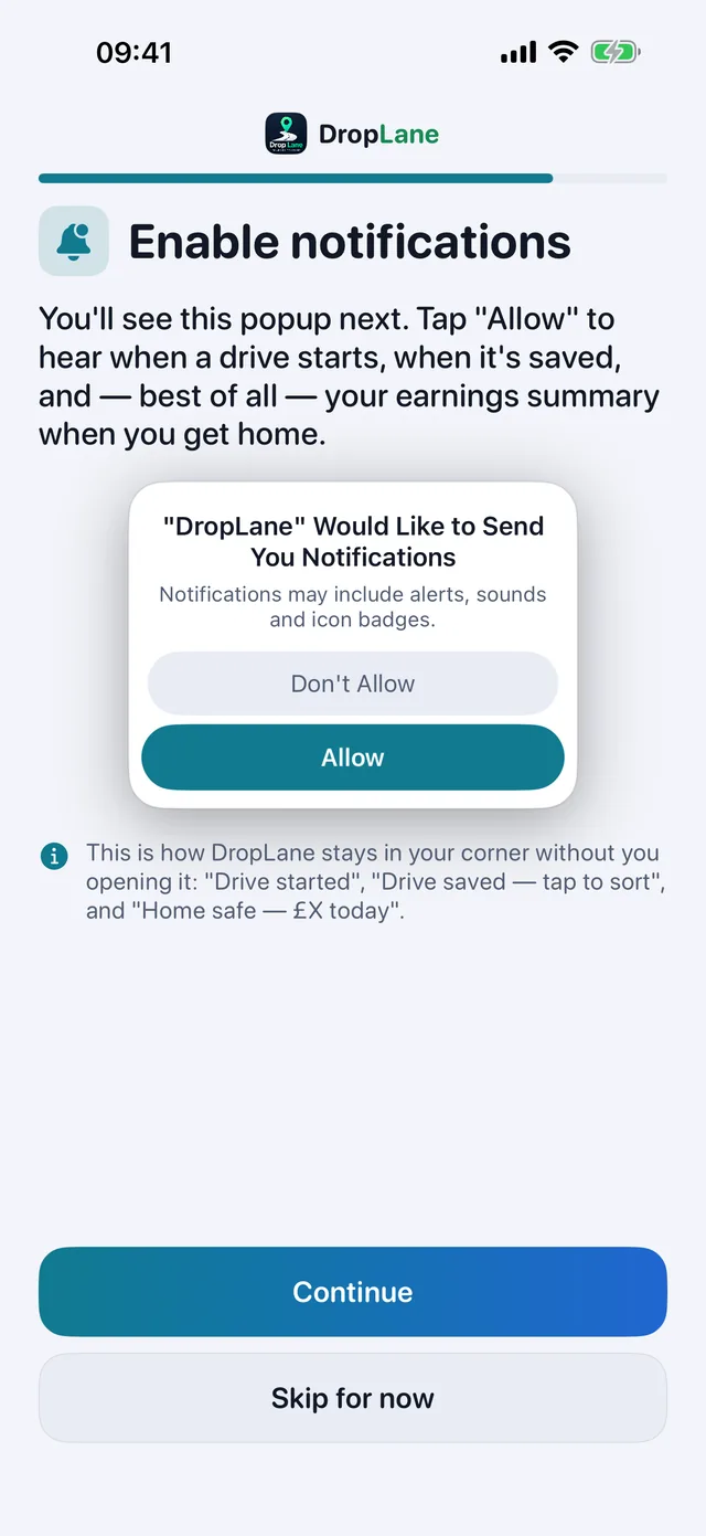 Enable notifications