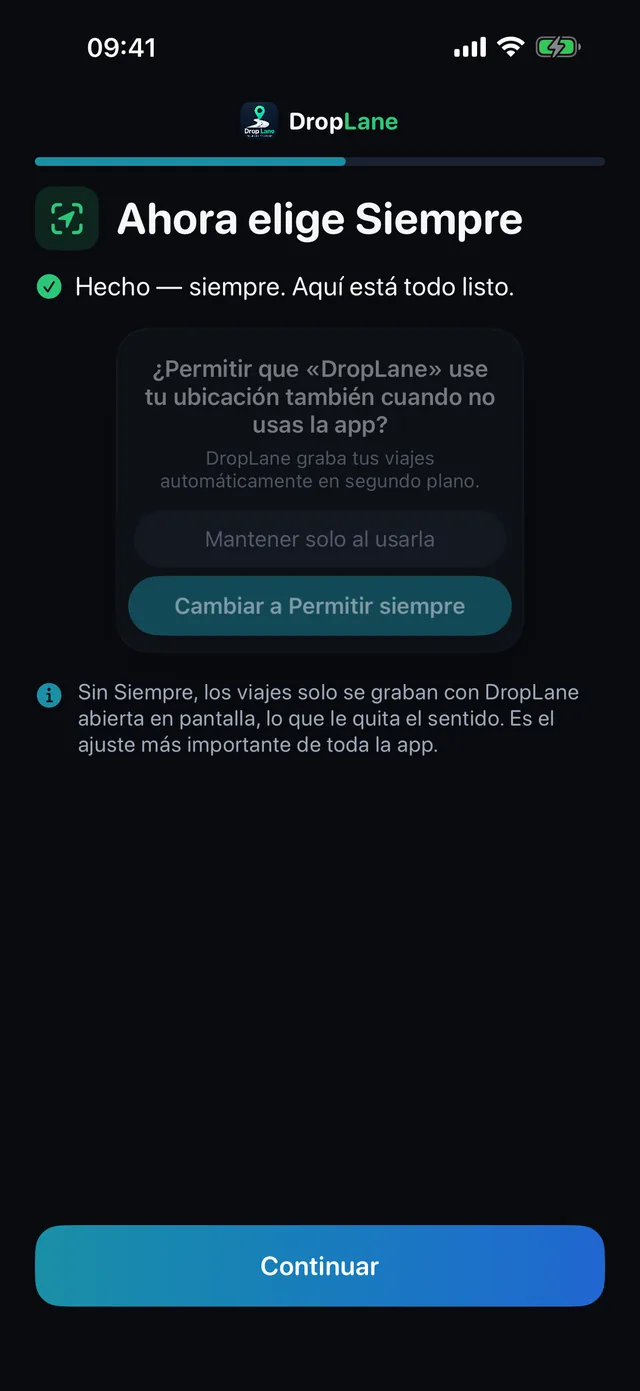 Ahora elige «Siempre»