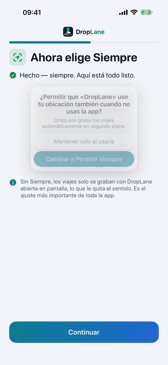 Ahora elige «Siempre»