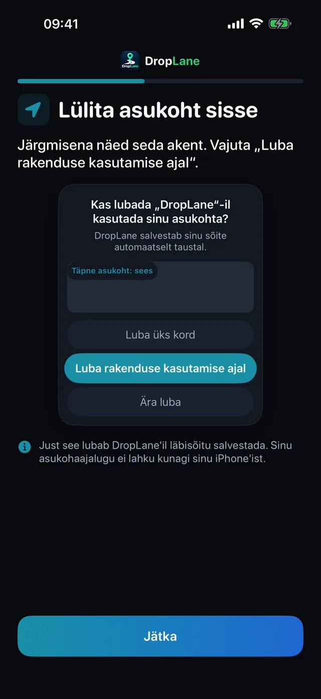 Lülita asukoht sisse
