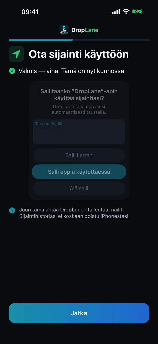 Ota sijainti käyttöön