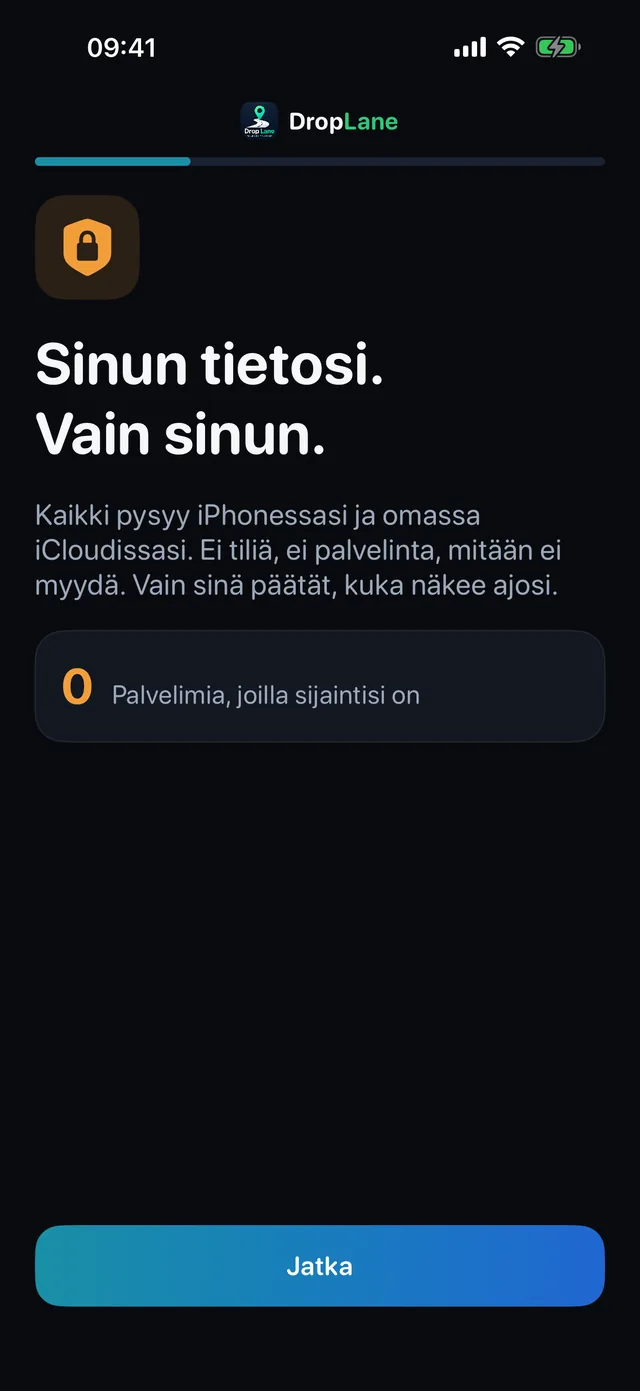 Sinun tietosi. Vain sinun.