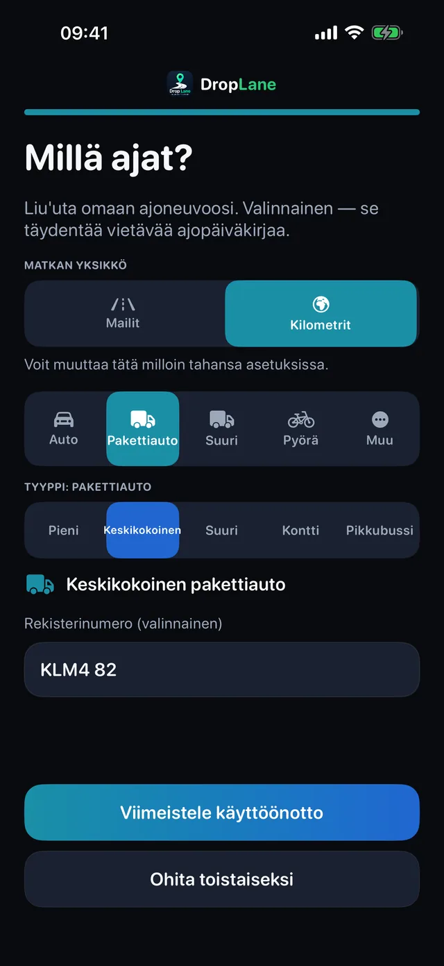 Millä ajat?