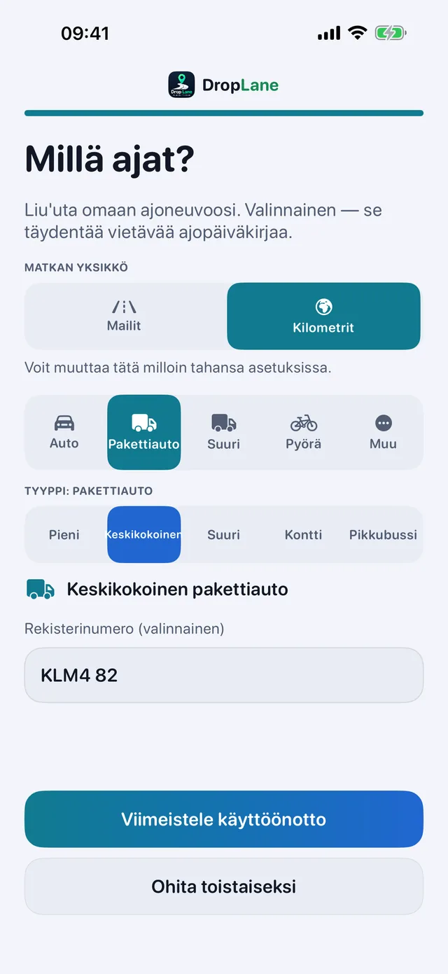 Millä ajat?