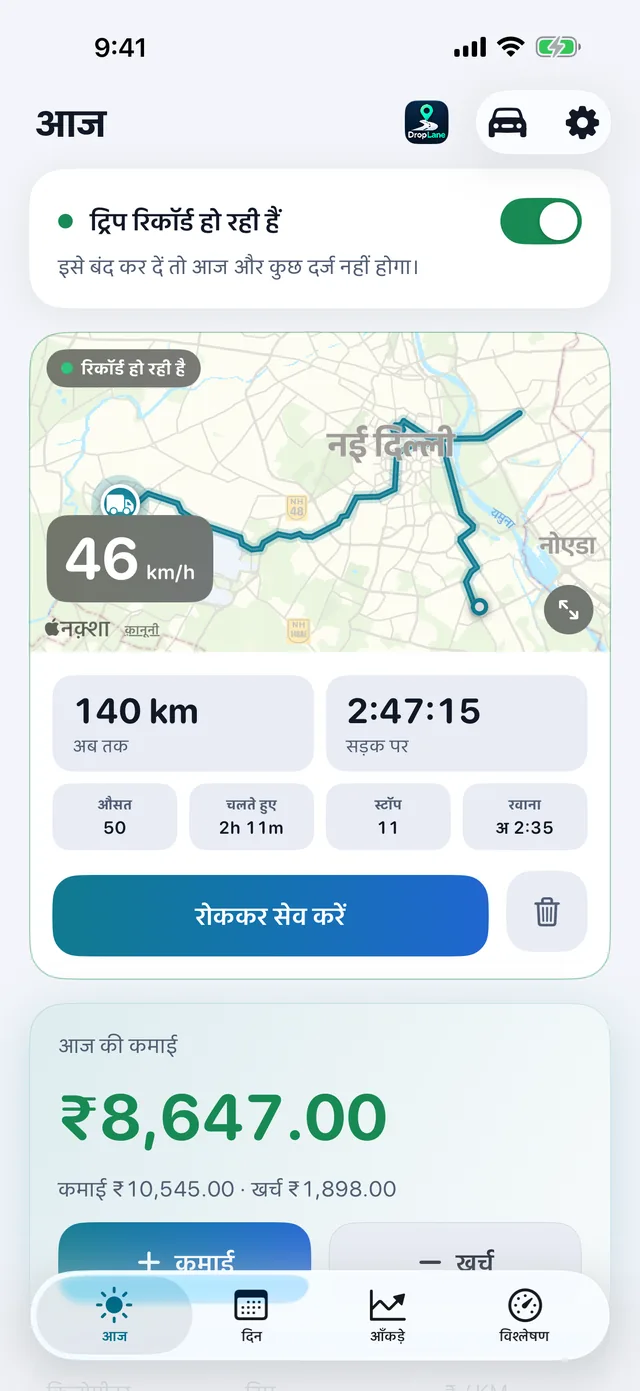 आज की स्क्रीन: रिकॉर्ड होती ट्रिप और आज की कमाई।