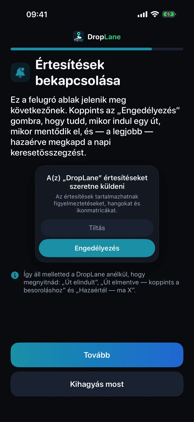 Értesítések bekapcsolása