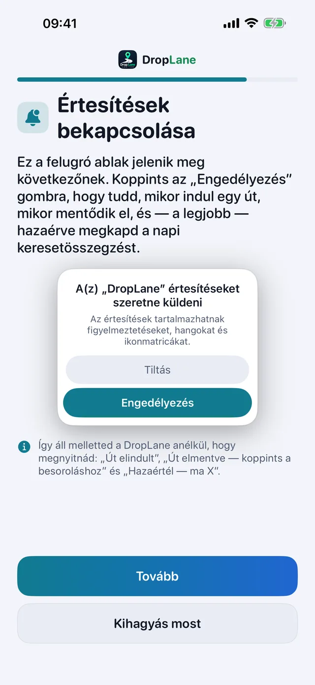 Értesítések bekapcsolása