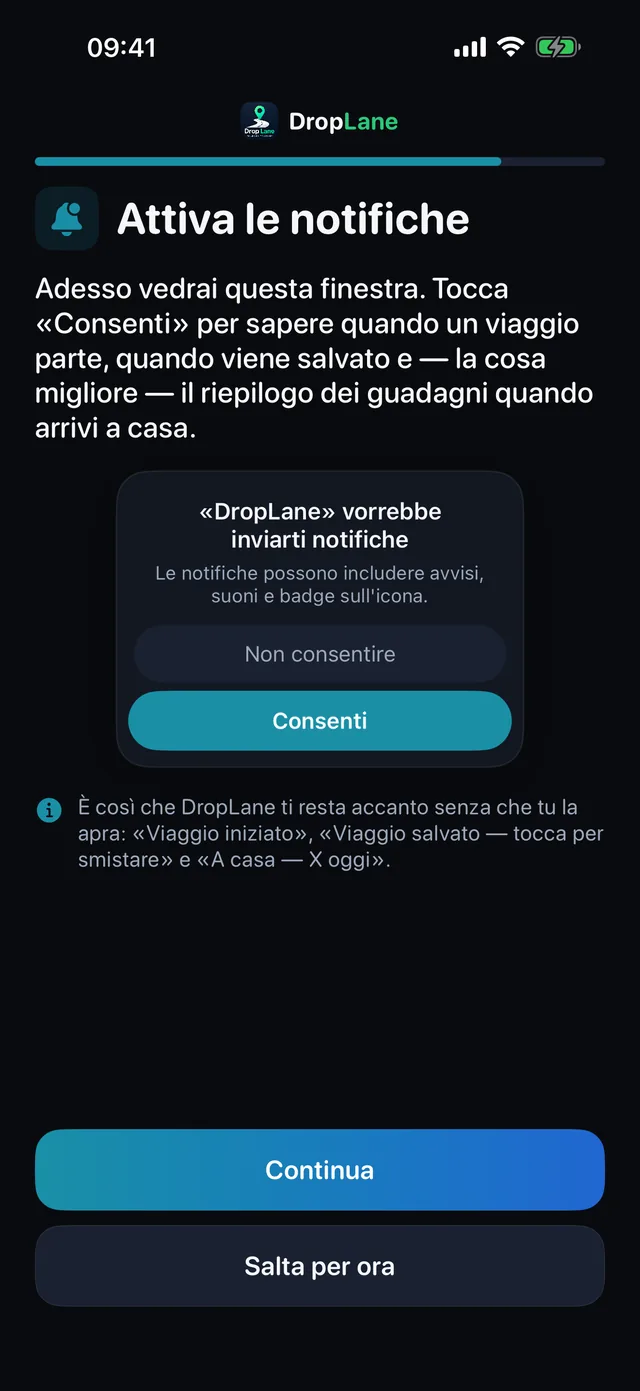 Attiva le notifiche
