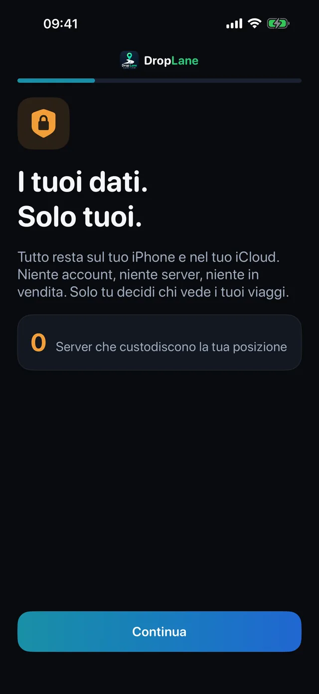 I tuoi dati. Solo tuoi.