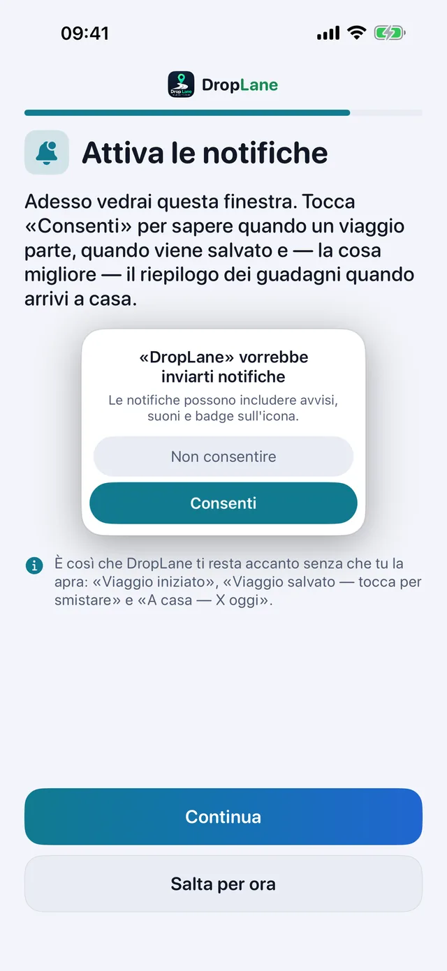 Attiva le notifiche
