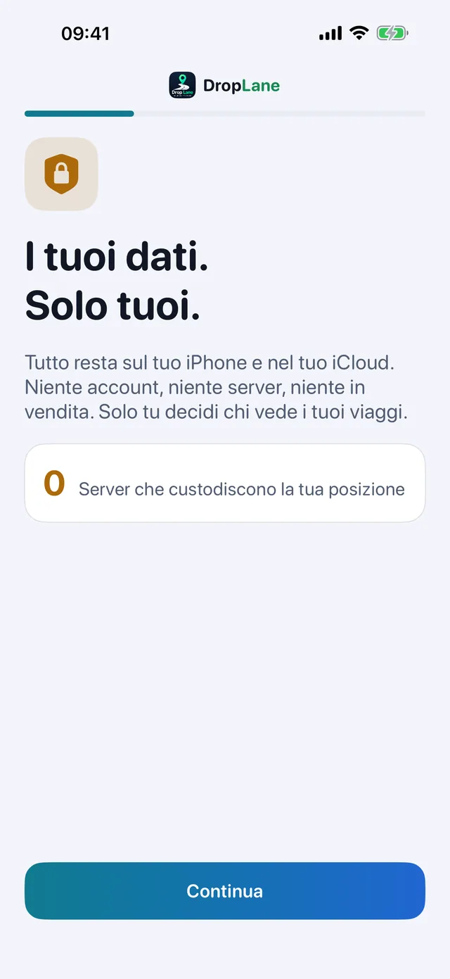 I tuoi dati. Solo tuoi.