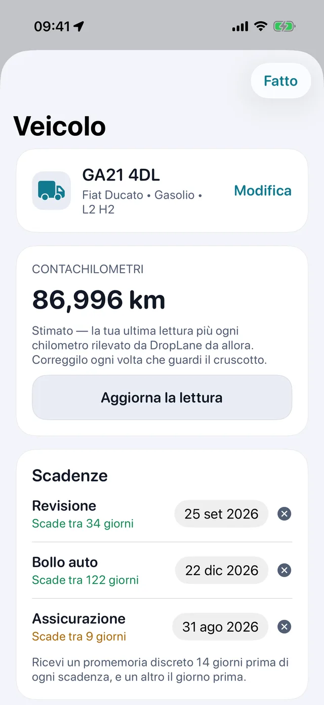 Veicolo — Revisione, bollo e assicurazione, prima che scadano.