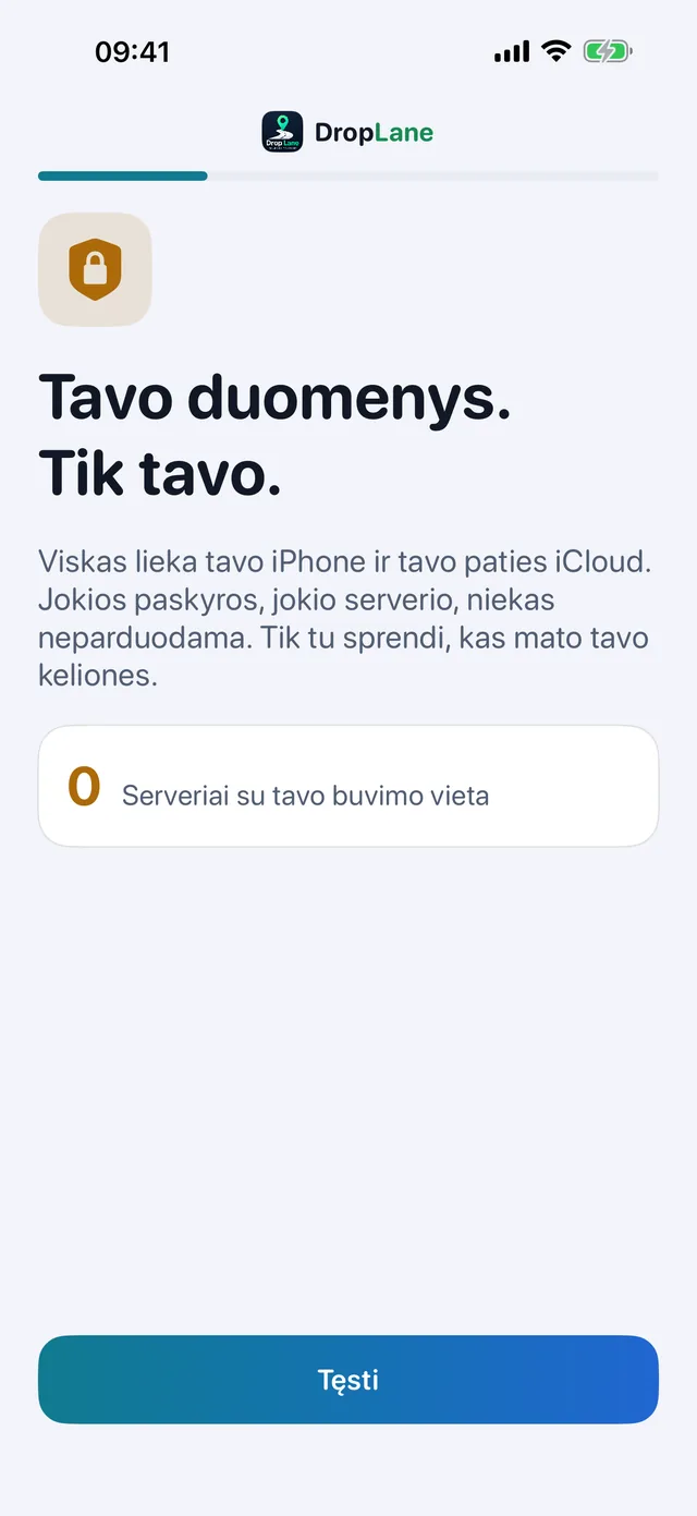 Tavo duomenys. Tik tavo.