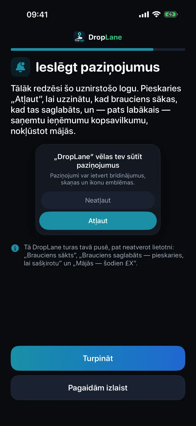 Ieslēgt paziņojumus