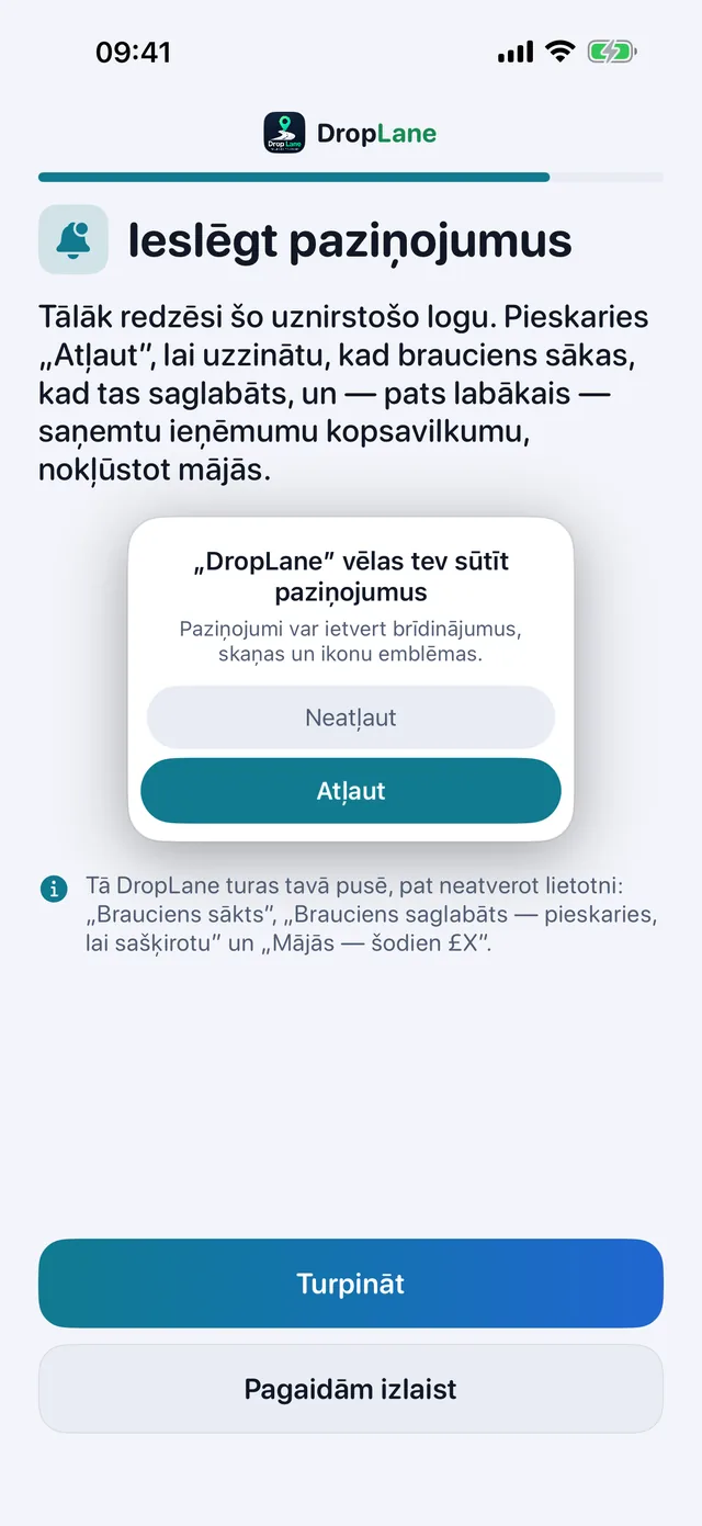 Ieslēgt paziņojumus