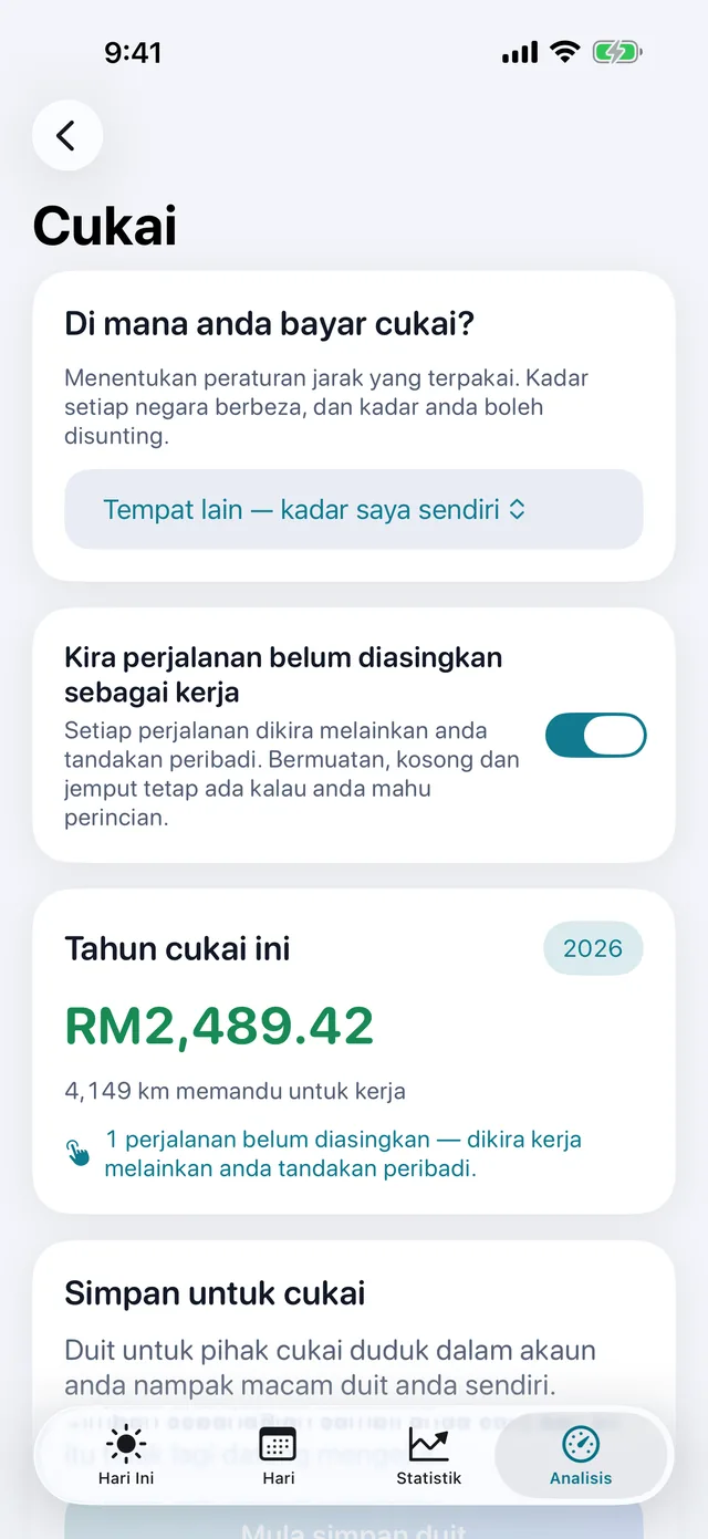 Cukai — Berapa nilai jarak tempoh ini.