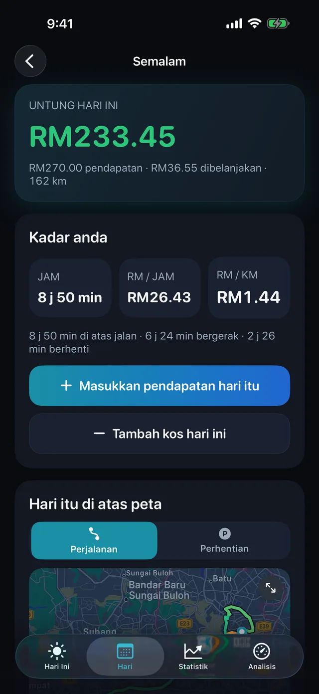 Semalam — Berapa sebenarnya sejam berbaloi.