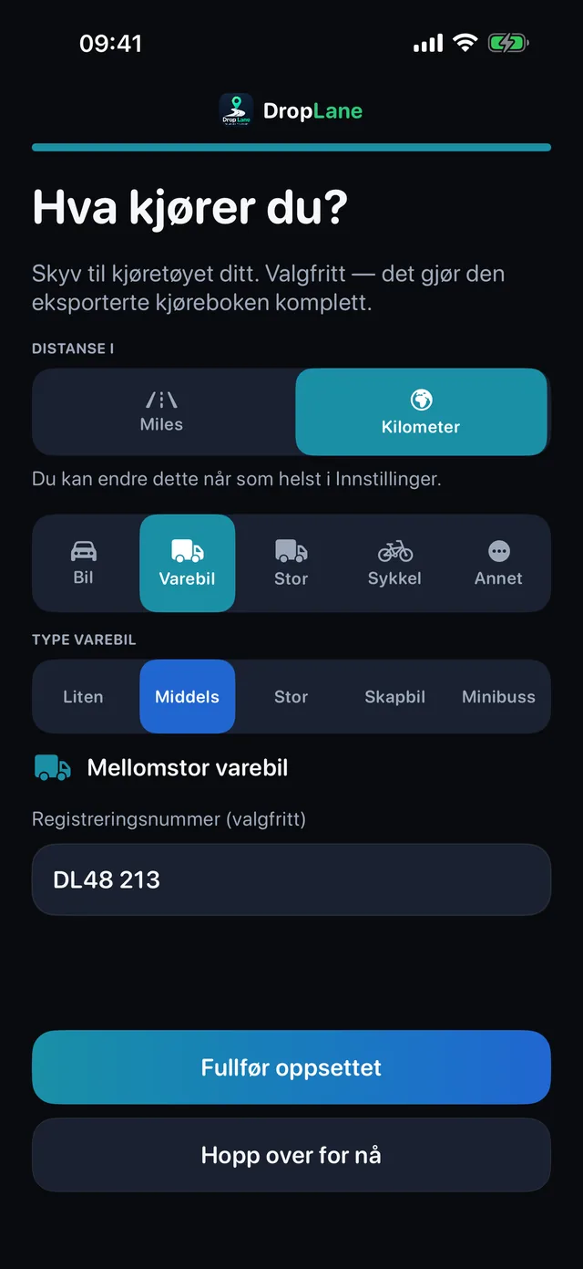 Hva kjører du?