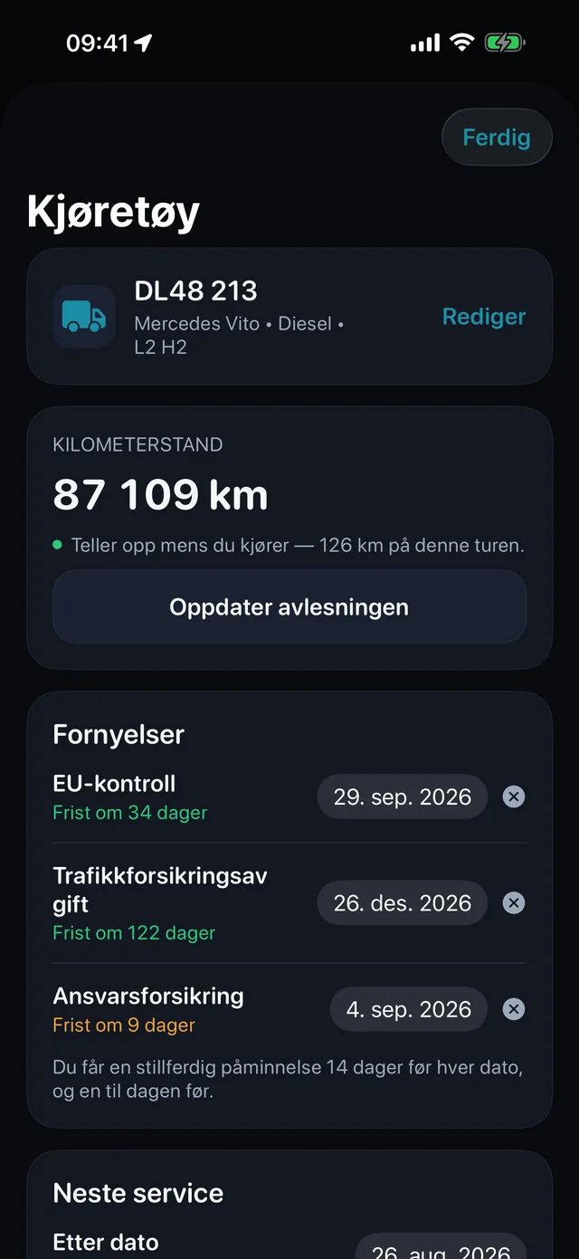 Kjøretøy — EU-kontroll, forsikring og avgift, før de biter.