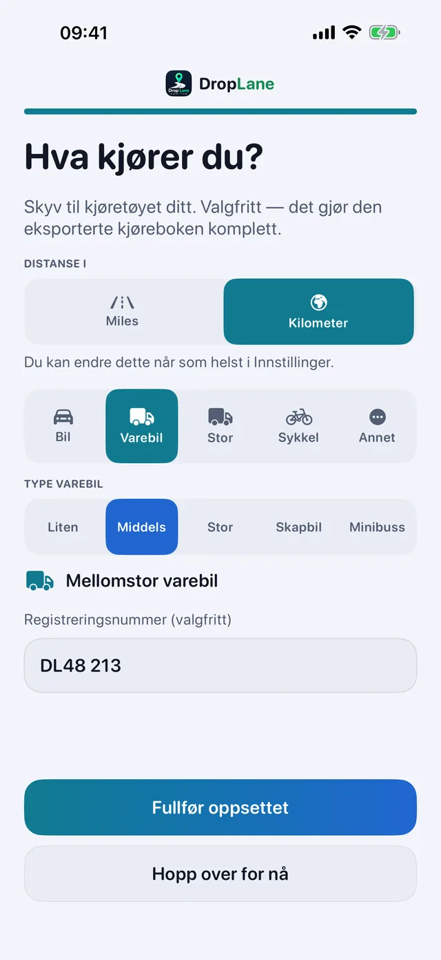 Hva kjører du?
