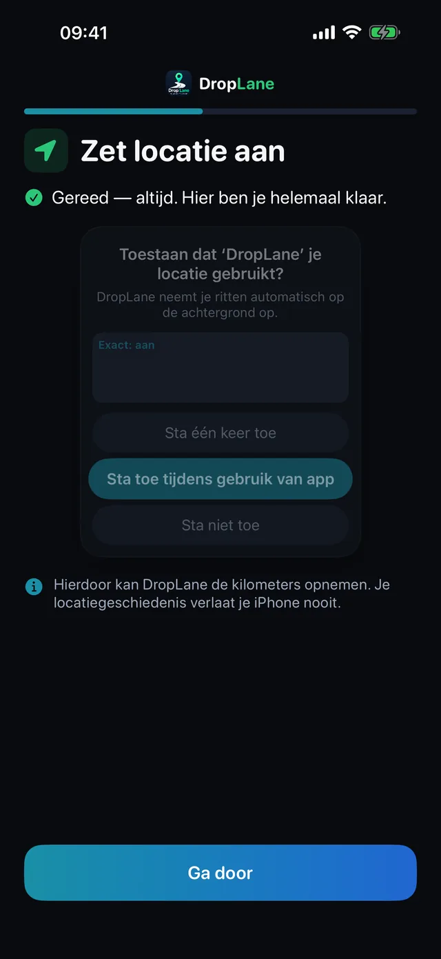 Zet locatie aan