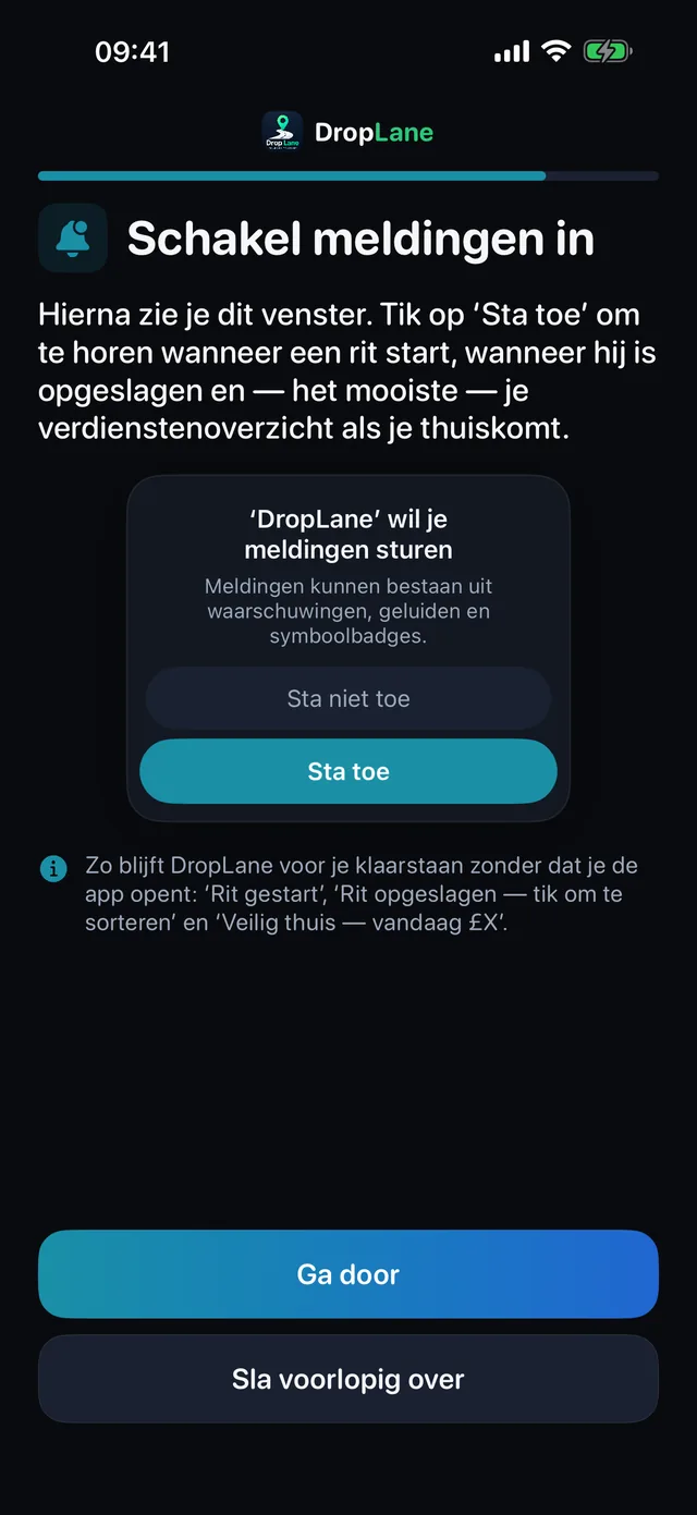 Schakel meldingen in