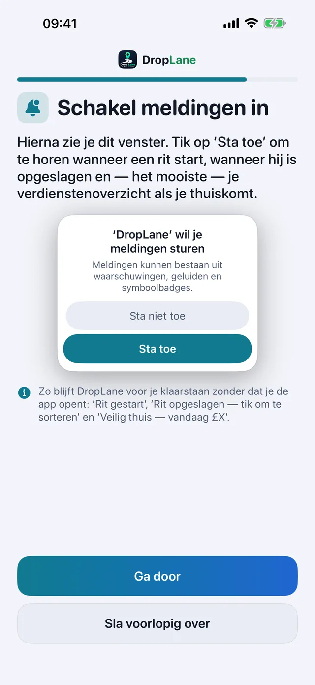 Schakel meldingen in