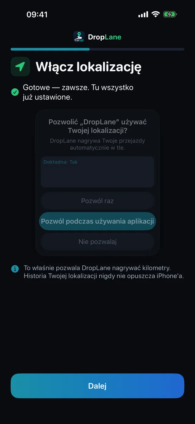 Włącz lokalizację