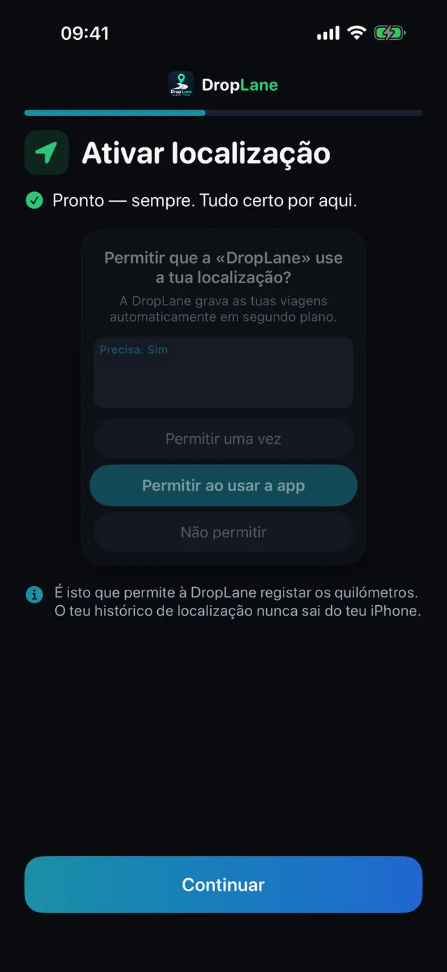 Ativar localização