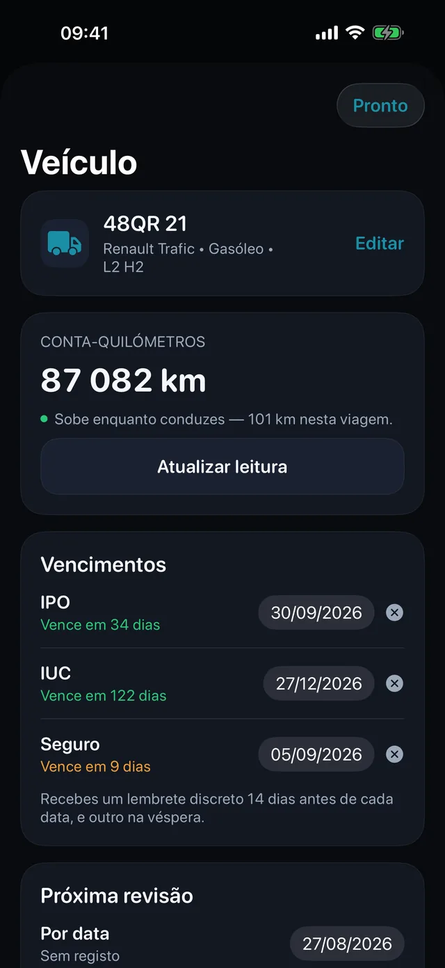 Veículo — IPO, IUC e seguro, antes que te apanhem.