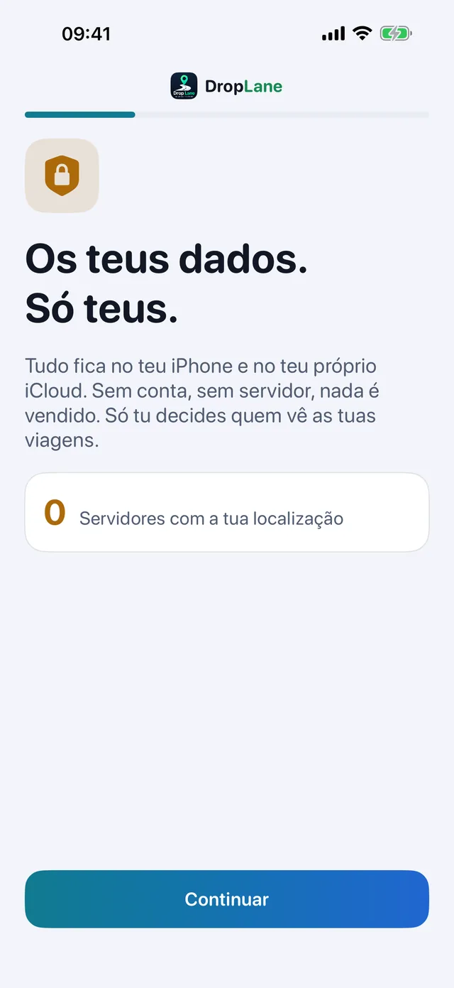 Os teus dados. Só teus.