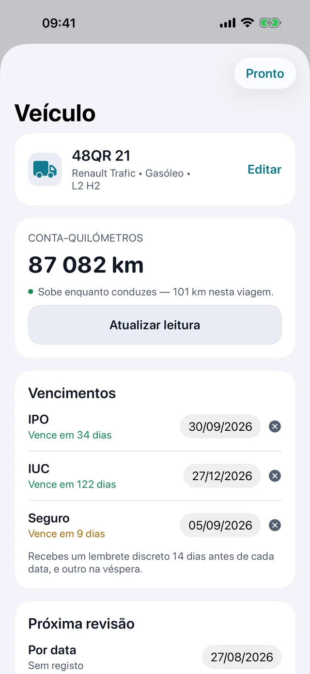 Veículo — IPO, IUC e seguro, antes que te apanhem.