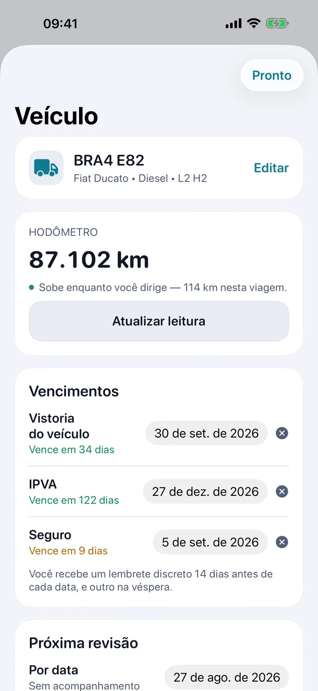 Veículo — Vistoria, IPVA e seguro, antes que apertem.