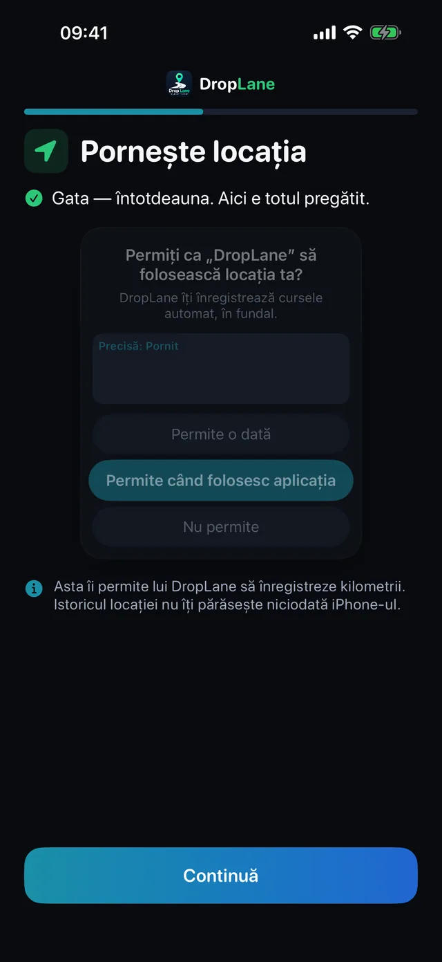 Pornește locația