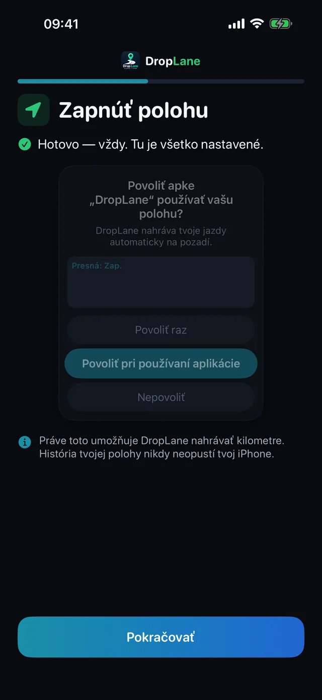 Zapnúť polohu