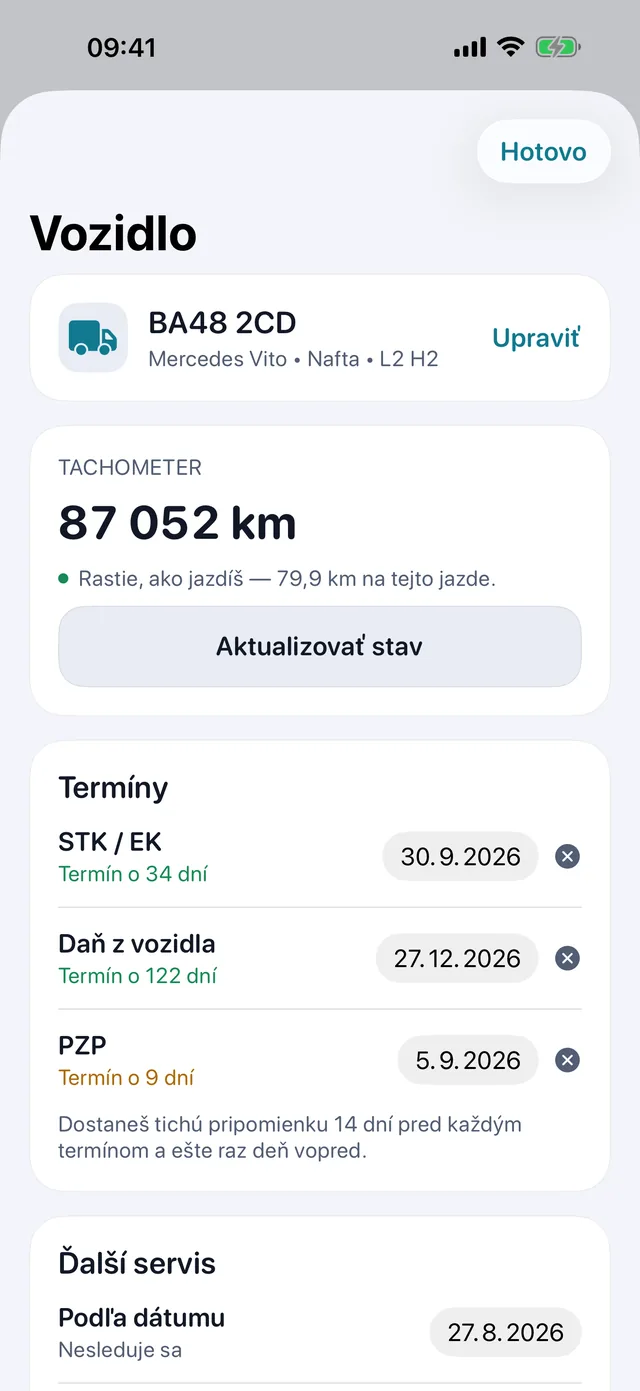 Vozidlo — STK, cestná daň a poistenie, kým ťa nedobehnú.