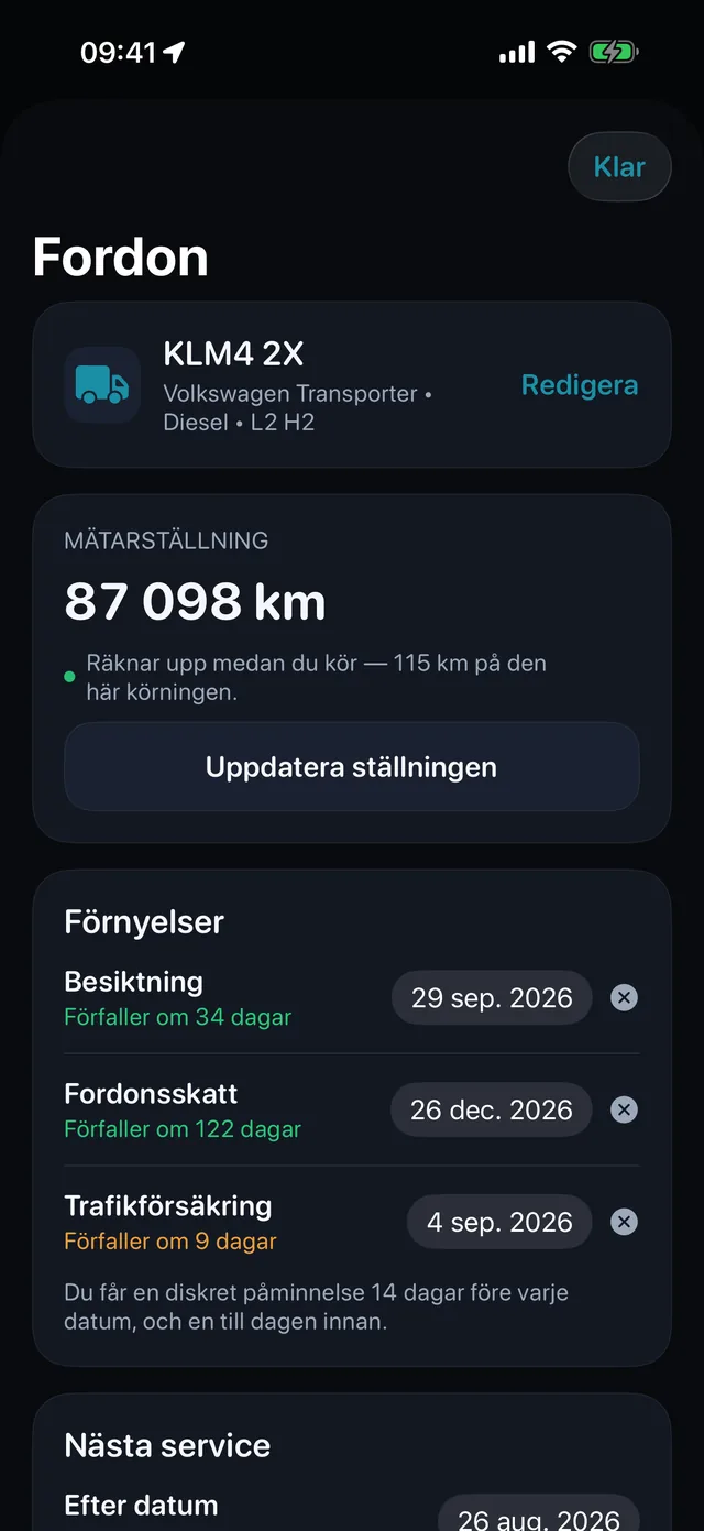 Fordon — Besiktning, fordonsskatt och försäkring, innan de biter.