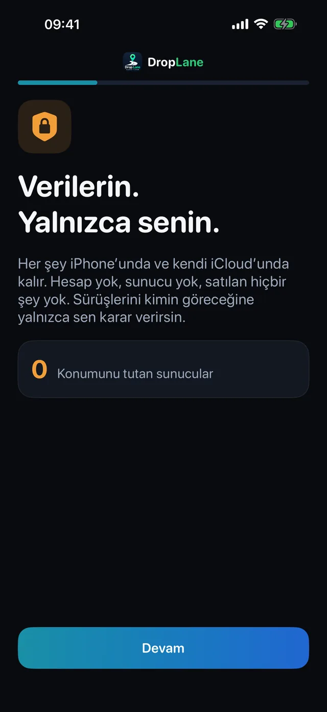 Verilerin. Yalnızca senin.